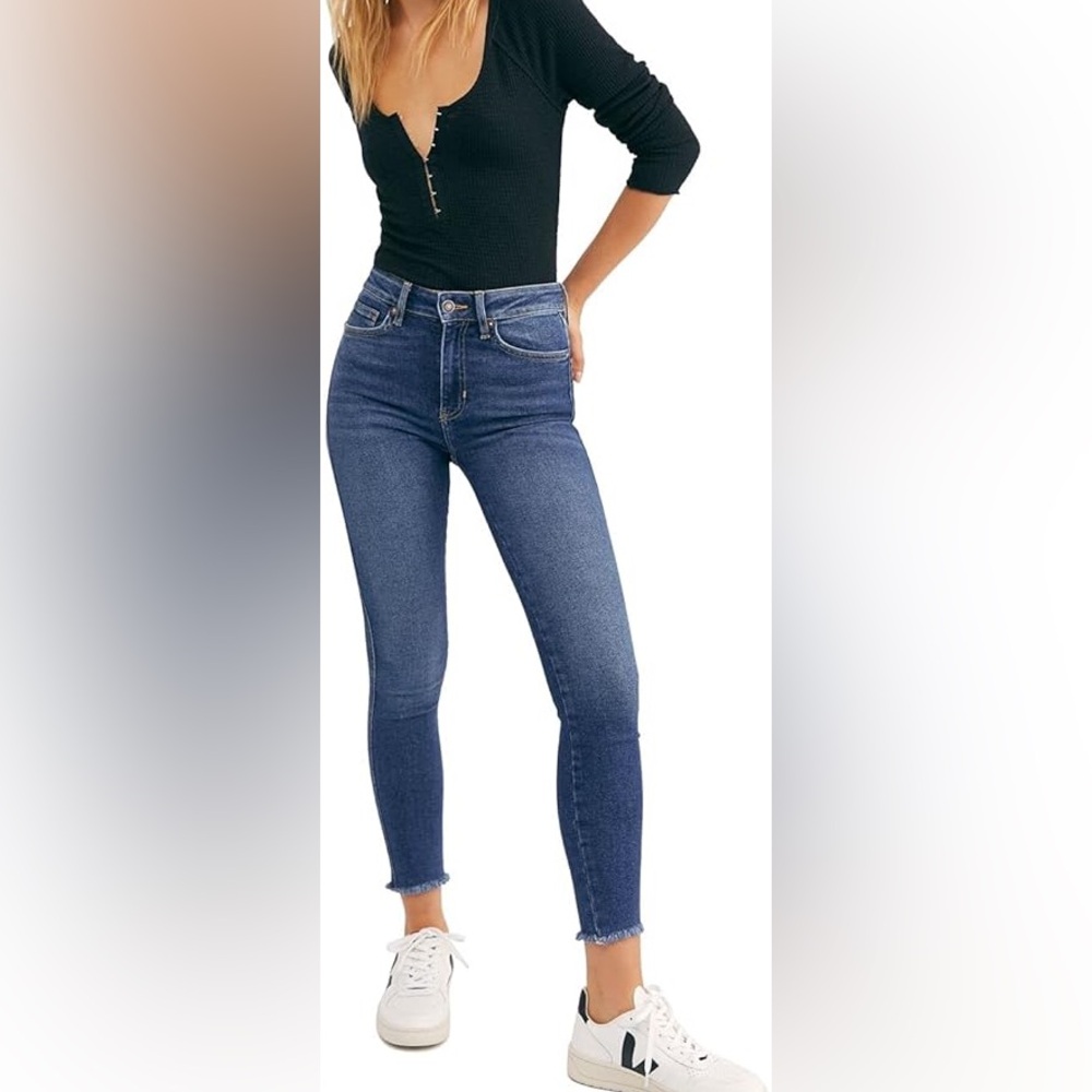 We The Free ~ Free People Raw Hem High Waist Jegging